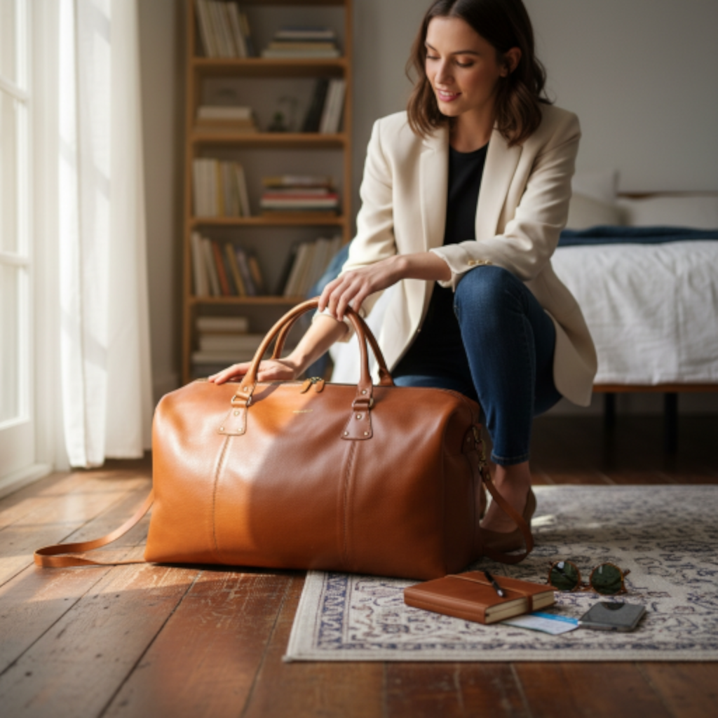 Leather Duffle Bag