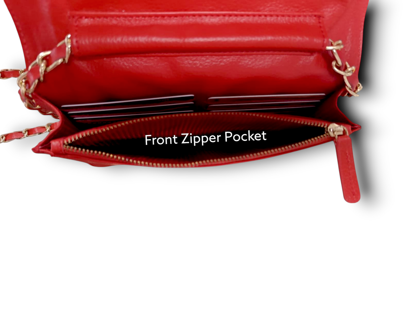 Classic Quilted Flapped Leather Sling Bag