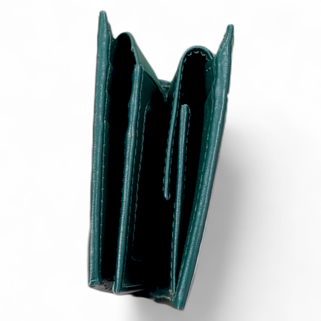 Mens Leather Wallet Forest Green