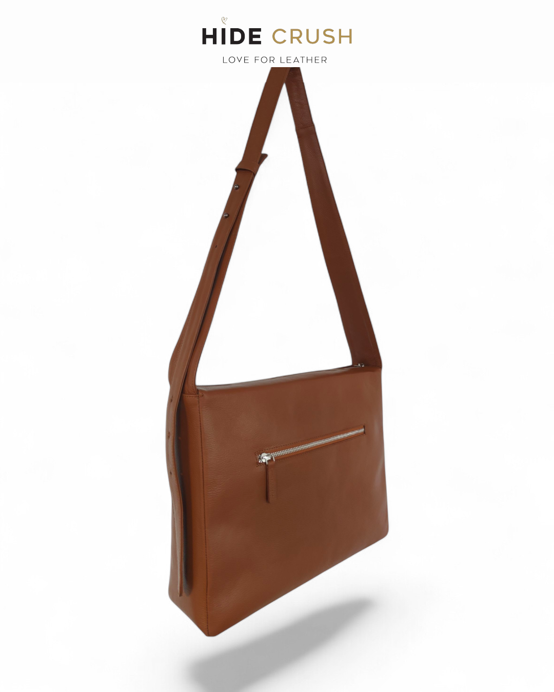 Leather Crossbody Laptop Bag