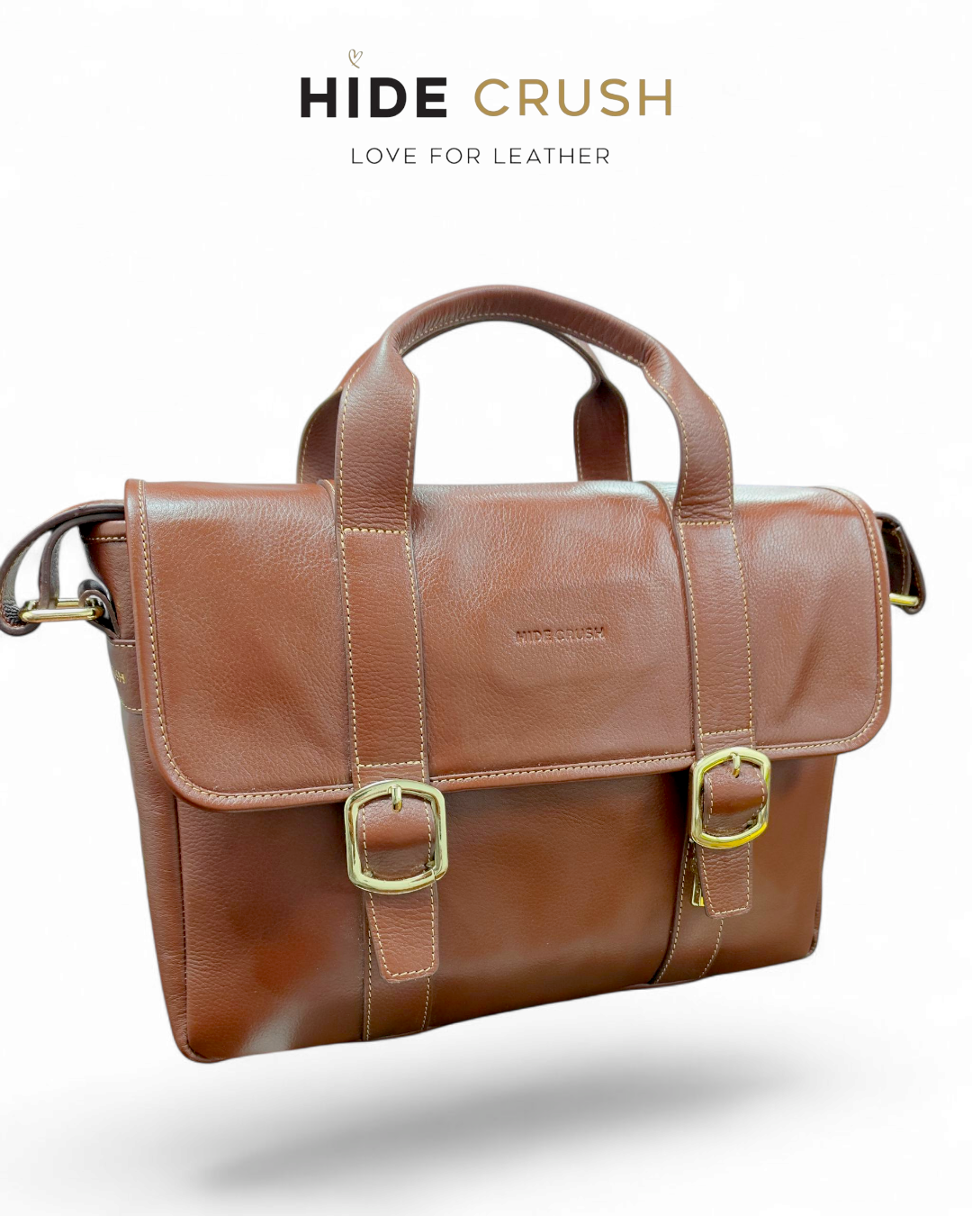 Professional elegance Leather Laptop bag