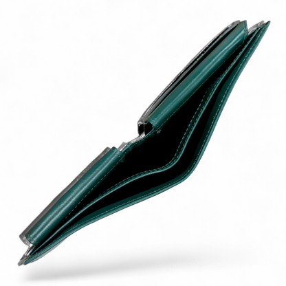 Mens Leather Wallet Forest Green