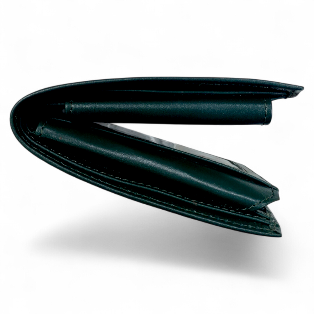 Mens Leather Wallet Forest Green
