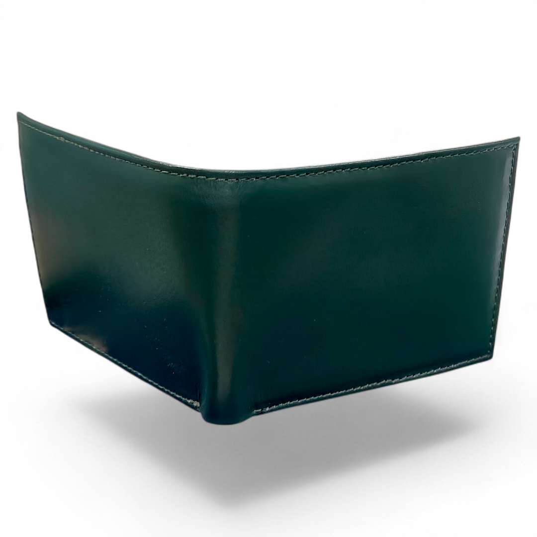 Mens Leather Wallet Forest Green