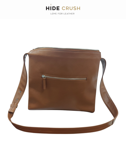 Leather Crossbody Laptop Bag