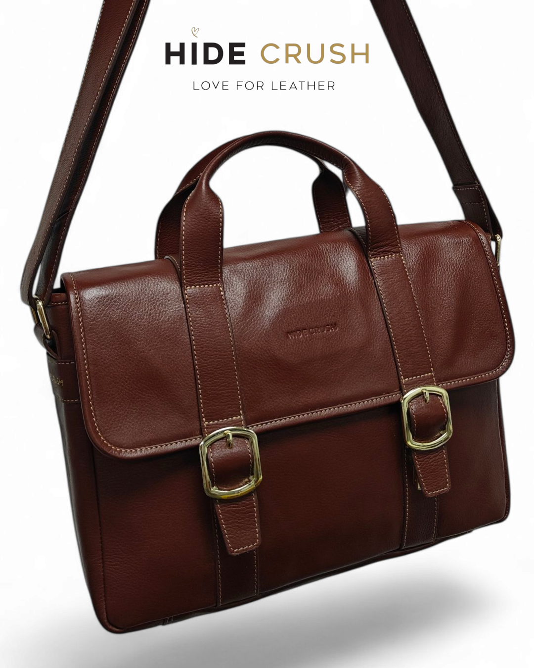 Professional elegance Leather Laptop bag
