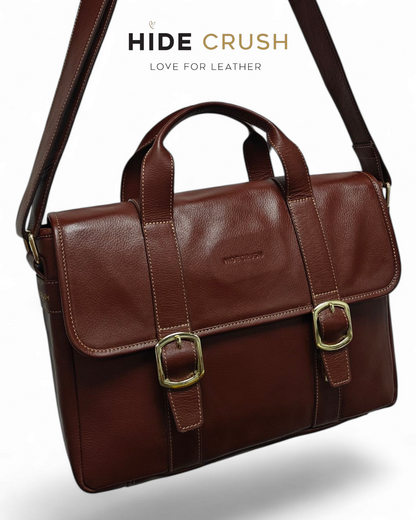 Professional elegance Leather Laptop bag